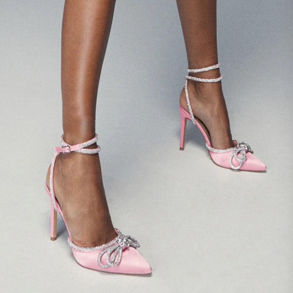 billini elope heel ‘pink satin’
